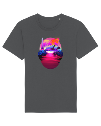 Retro Vapor Wave Man Anthracite