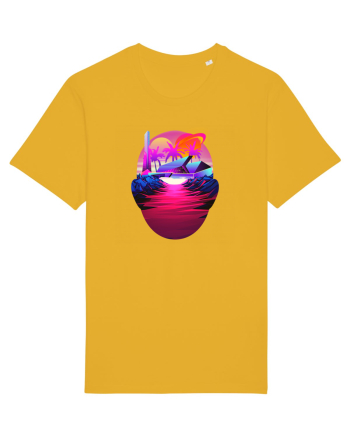 Retro Vapor Wave Man Spectra Yellow