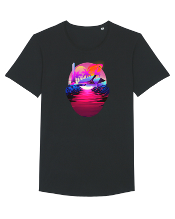 Retro Vapor Wave Man Black