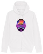 Retro Vapor Wave Man Hanorac cu fermoar Unisex Connector