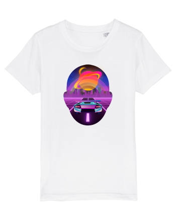 Retro Vapor Wave Man White
