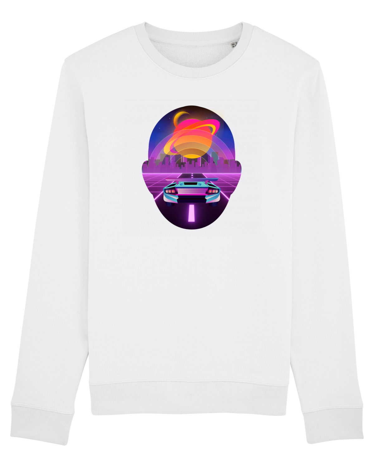 Bluză mânecă lungă Unisex Rise White