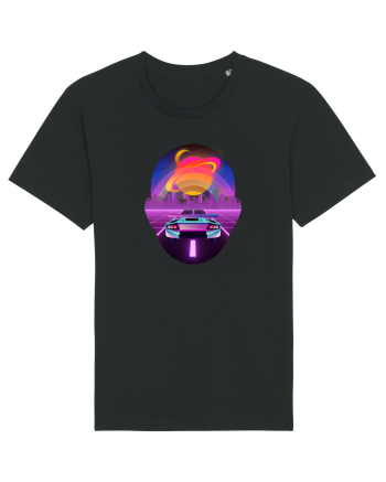 Retro Vapor Wave Man Black