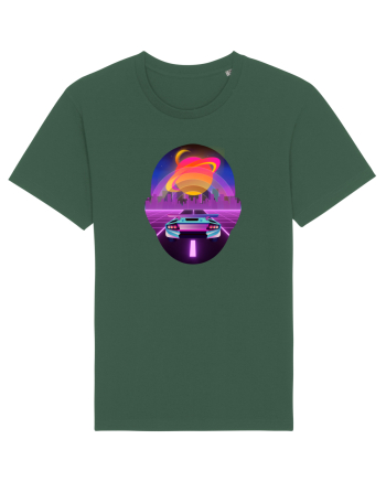 Retro Vapor Wave Man Bottle Green