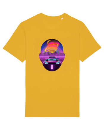 Retro Vapor Wave Man Spectra Yellow