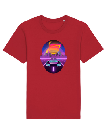 Retro Vapor Wave Man Red