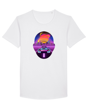 Retro Vapor Wave Man White