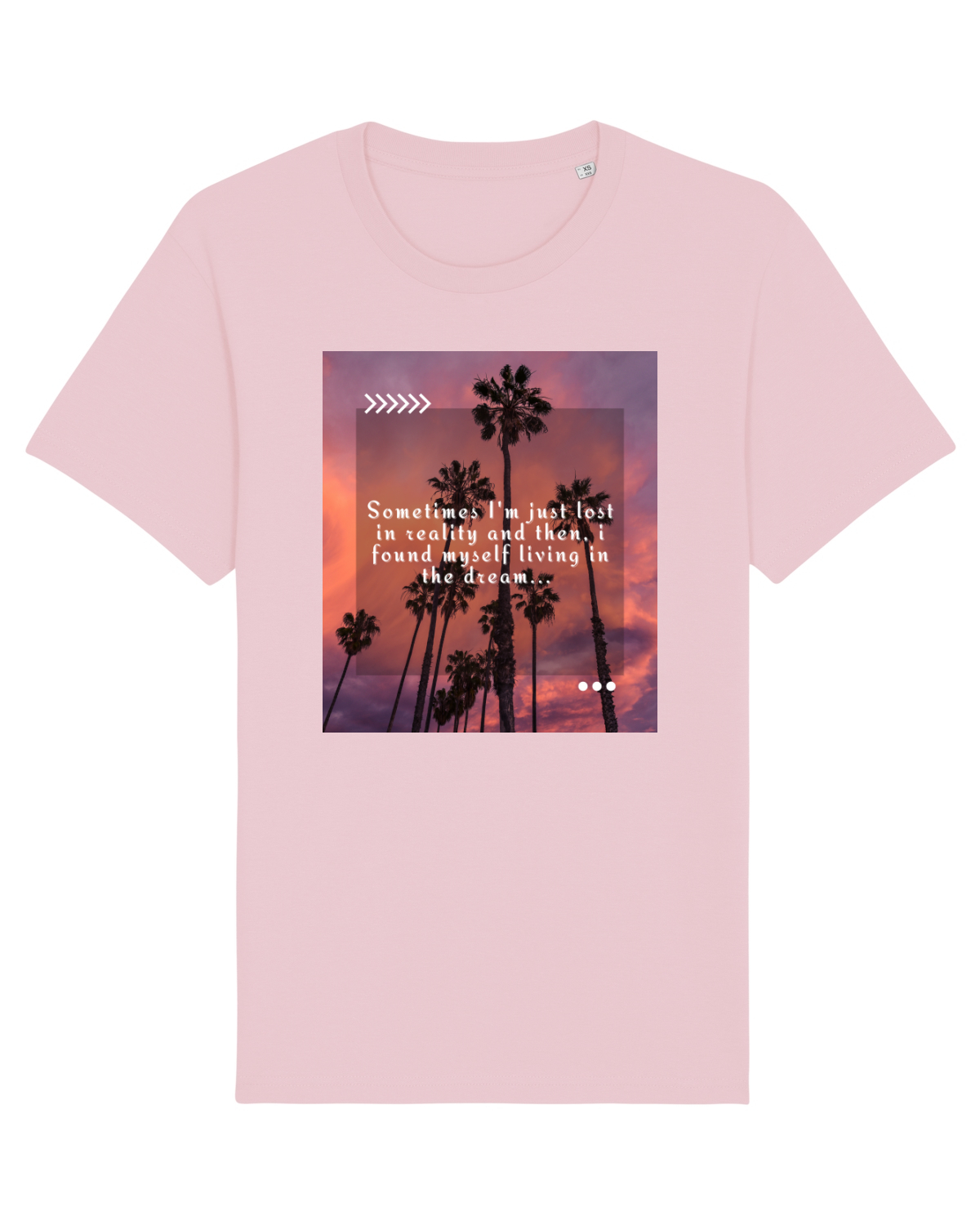 Tricou mânecă scurtă Unisex Rocker Cotton Pink