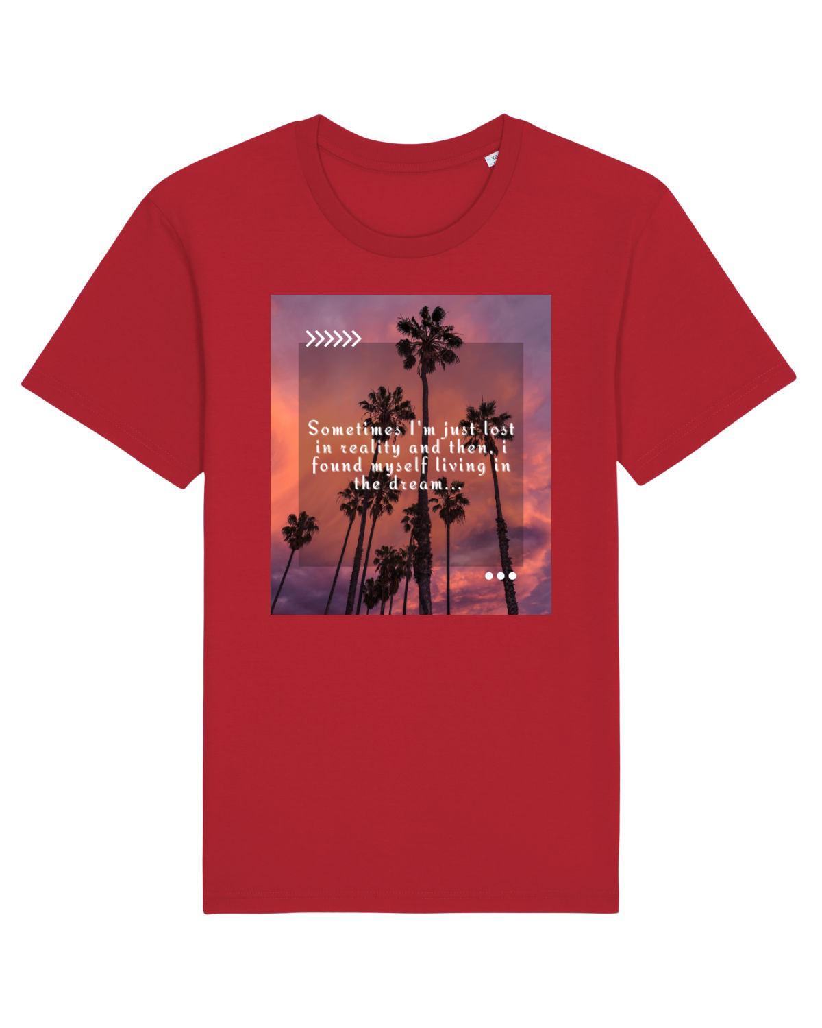 Tricou mânecă scurtă Unisex Rocker Red