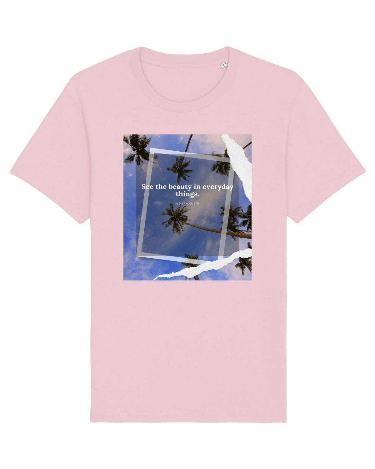 Tricou mânecă scurtă Unisex Rocker Cotton Pink