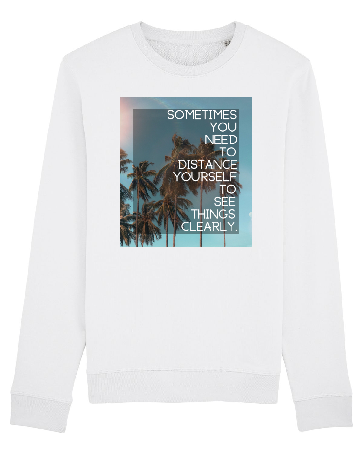 Bluză mânecă lungă Unisex Rise White