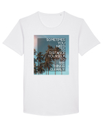Motivational  Tricou mânecă scurtă guler larg Bărbat Skater