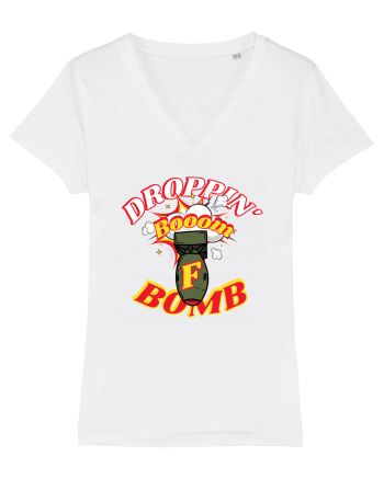 Droppin' The F Bomb White