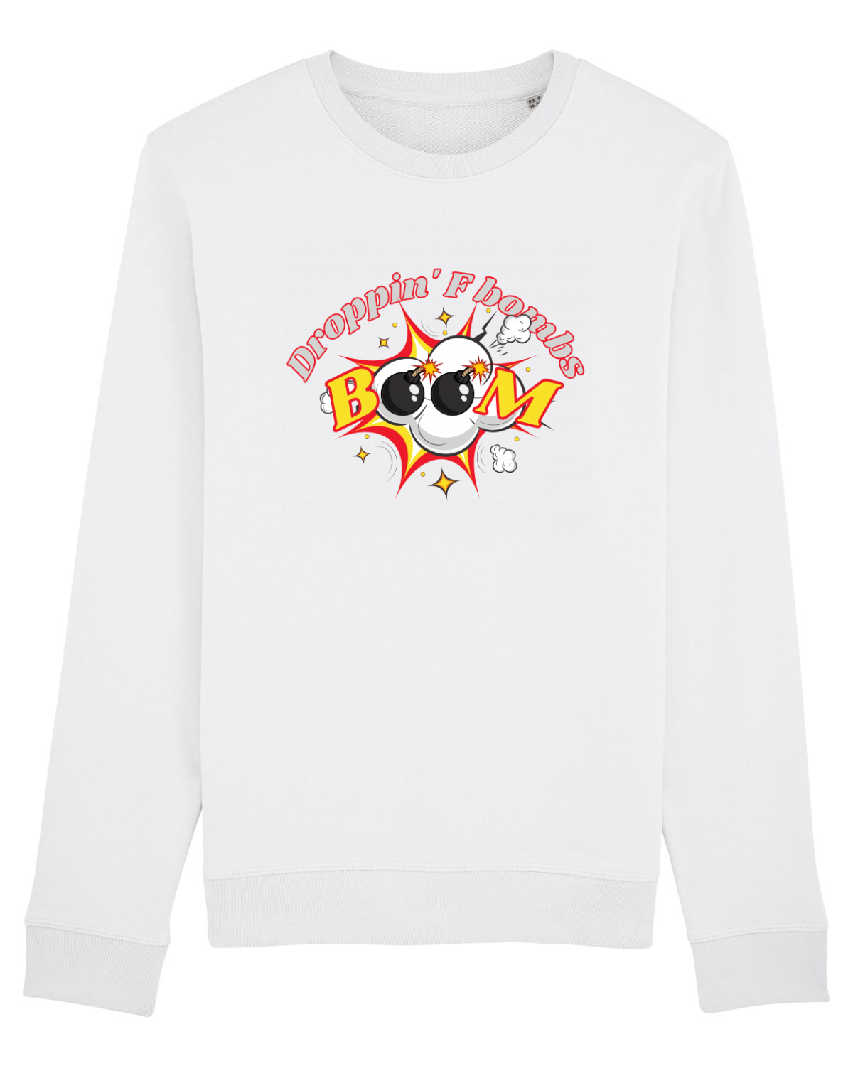 Bluză mânecă lungă Unisex Rise White