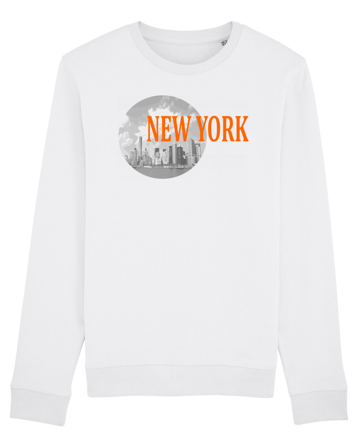 Bluză mânecă lungă Unisex Rise White