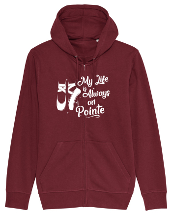 On pointe Burgundy