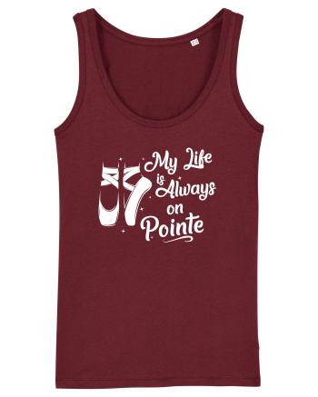 On pointe Burgundy