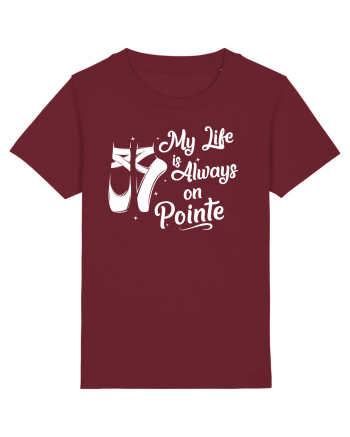 On pointe Burgundy