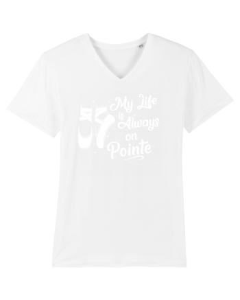 On pointe White