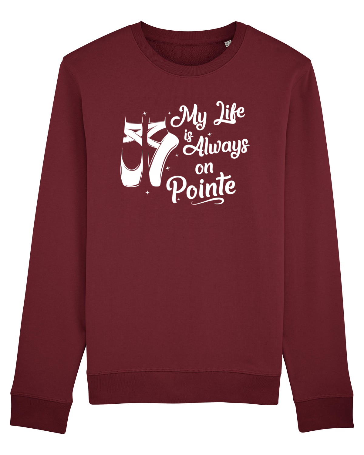 Bluză mânecă lungă Unisex Rise Burgundy