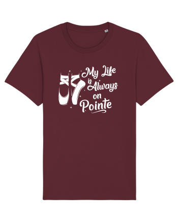 On pointe Burgundy