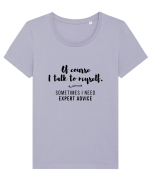 Expert Advice Tricou mânecă scurtă guler larg fitted Damă Expresser