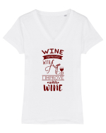 WINE Tricou mânecă scurtă guler V Damă Evoker