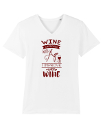 WINE Tricou mânecă scurtă guler V Bărbat Presenter