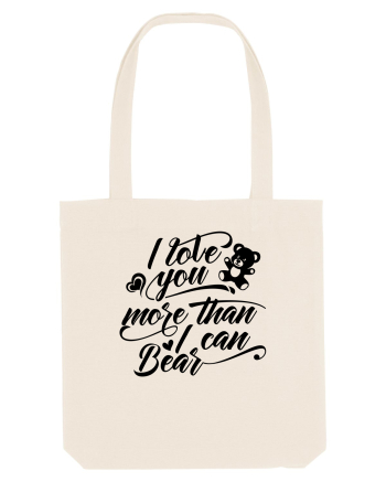I love you more Sacoșă textilă