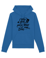 I love you more Hanorac Unisex Drummer