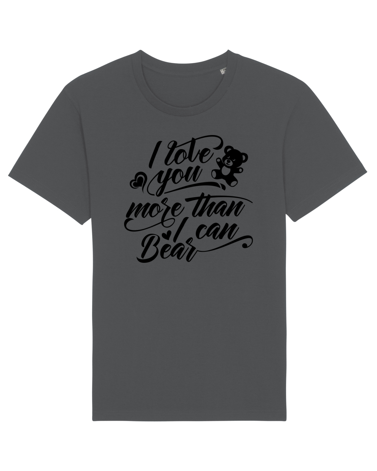 Tricou mânecă scurtă Unisex Rocker Anthracite
