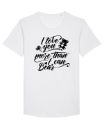 I love you more Tricou mânecă scurtă guler larg Bărbat Skater