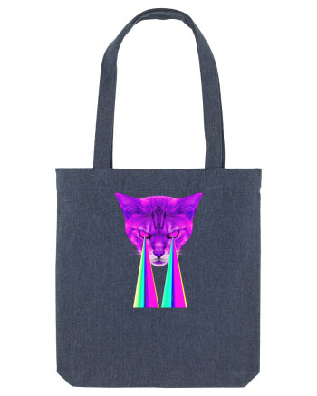 Retro Cat Midnight Blue