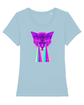 Retro Cat Sky Blue
