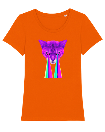 Retro Cat Bright Orange