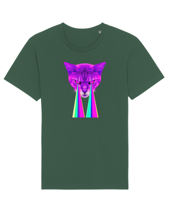 Retro Cat Bottle Green