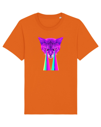 Retro Cat Bright Orange