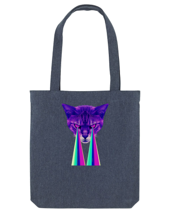 Retro Cat Midnight Blue