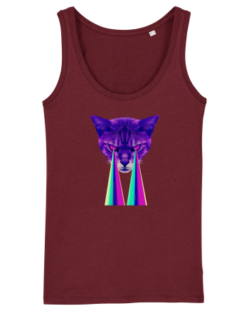 Retro Cat Burgundy