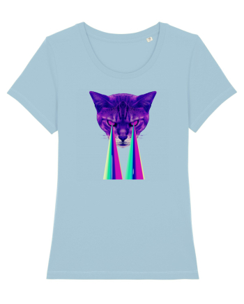 Retro Cat Sky Blue
