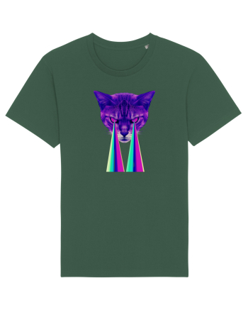 Retro Cat Bottle Green