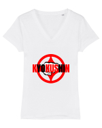 Kyokushin Karate  Tricou mânecă scurtă guler V Damă Evoker