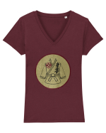 Kyokushin Karate  Tricou mânecă scurtă guler V Damă Evoker