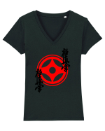 Kyokushin Karate  Tricou mânecă scurtă guler V Damă Evoker