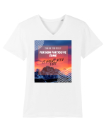 Thank yourself  Tricou mânecă scurtă guler V Bărbat Presenter