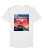 Thank yourself  Tricou mânecă scurtă guler larg Bărbat Skater