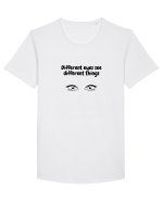 Different eyes see different things Tricou mânecă scurtă guler larg Bărbat Skater