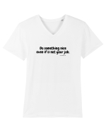 Do something nice... Tricou mânecă scurtă guler V Bărbat Presenter