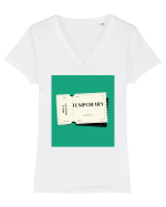 Everything is temporary Tricou mânecă scurtă guler V Damă Evoker