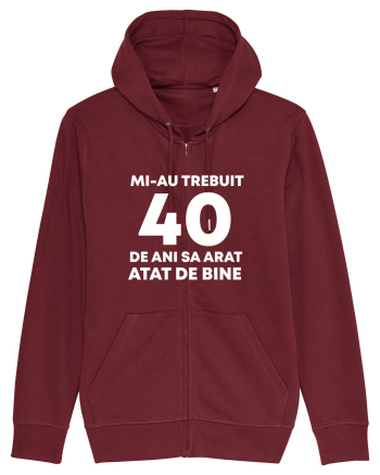 40 DE ANI Burgundy